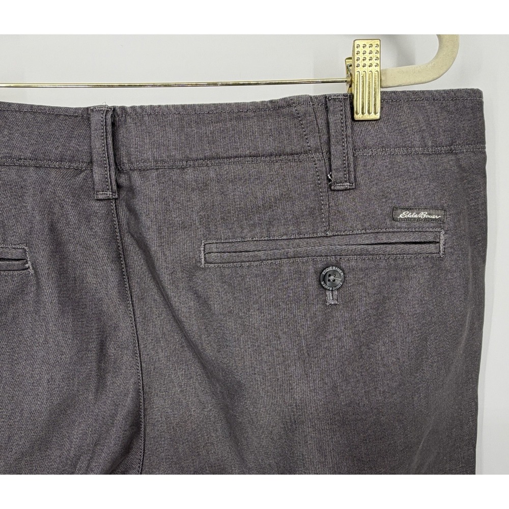 Eddie Bauer Flex Wrinkle Resistant Sport Chino Mens 40x36 Gray Office Travel - Picture 4 of 12